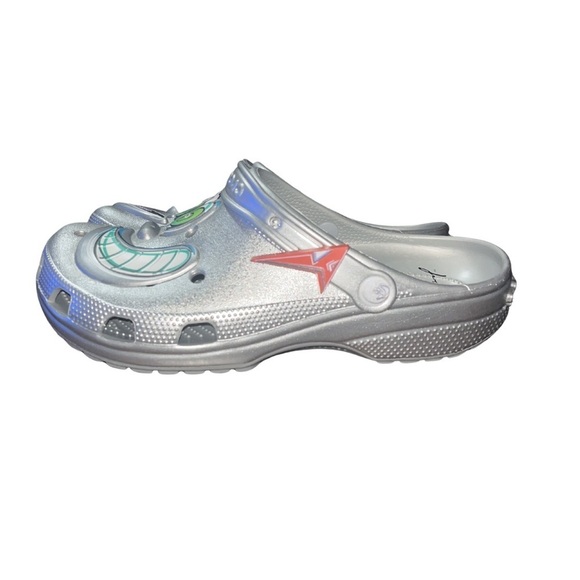 ? RARE Crocs x Kenny Scharf Classic Clog - Silver Metallic Limited Edition main image 12